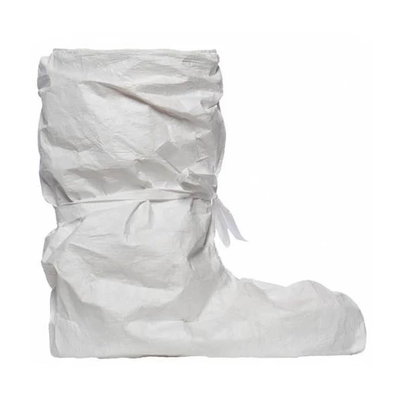 Dupont Tyvek cipővédő, magasszárú, csúszásbiztos, fehér