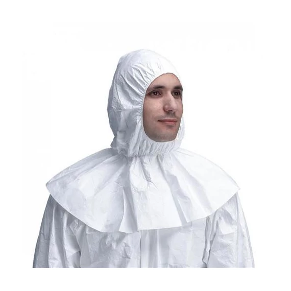 Dupont Tyvek elasztikus kámzsa, antisztatikus, fehér