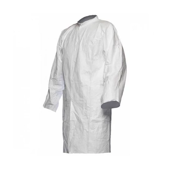 Dupont Tyvek köpeny, antisztatikus, zseb nélkül, fehér, M