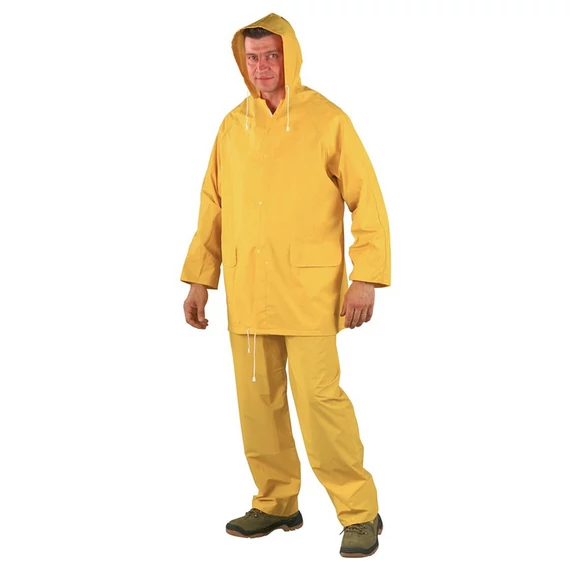 Coverguard Pvc esőruha, kétrészes, vízálló, sárga, M