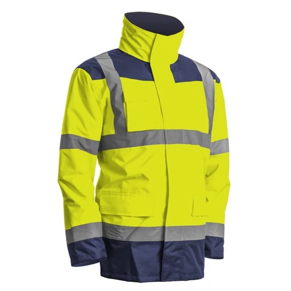 Coverguard Kanata Fluo kabát, hidegálló, 4 az 1-ben, sárga-kék, S