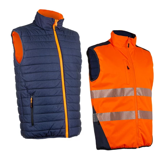 Coverguard Yoru jól láthatósági mellény, kifordítható, narancs-kék, XL