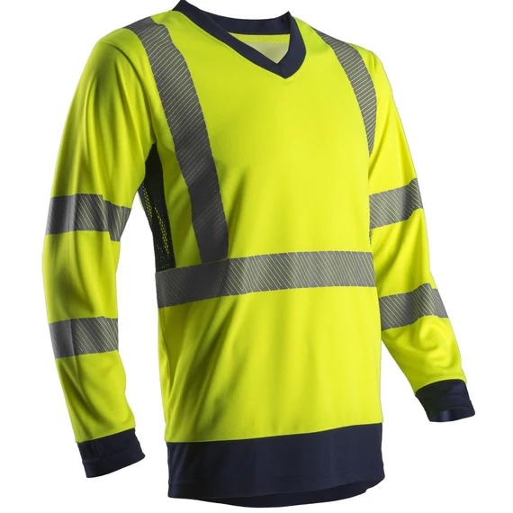 Coverguard Suna hosszú ujjú póló, fényvisszaverő, UPF 50+, sárga, L