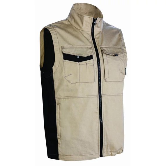 Coverguard Orosi Ripstop mellény, kopásálló betétekkel, bézs, M