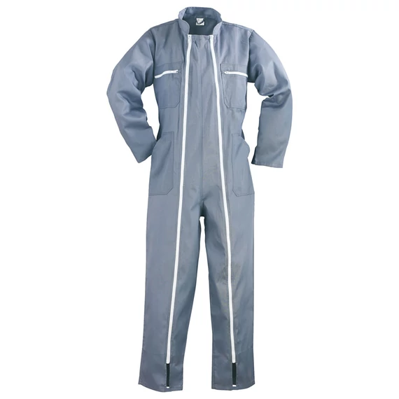 Coverguard dupla cipzáros overáll, kopásálló, szürke, 2XL