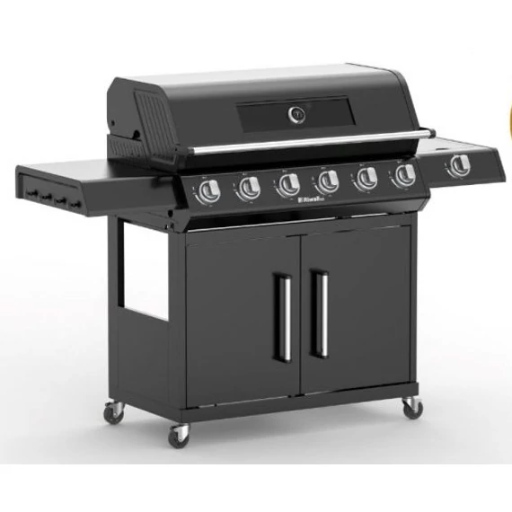 Riwall RGG 61 EXL prémium gázüzemű grillsütő 24kW, 6+1 gázégővel