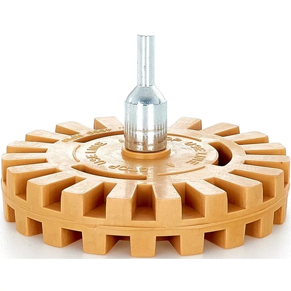 Geko gumikorong adapterrel ragasztó eltávolításra, 90mm, Típus3