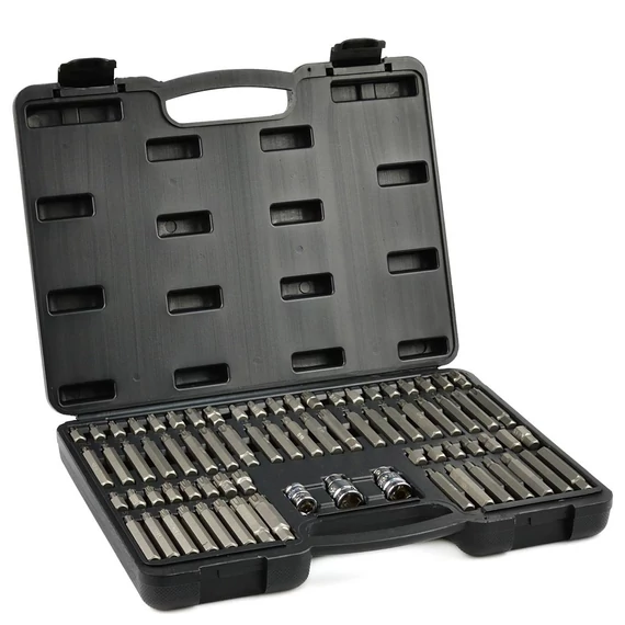 Geko Torx spline hatlapú bit készlet, 75db