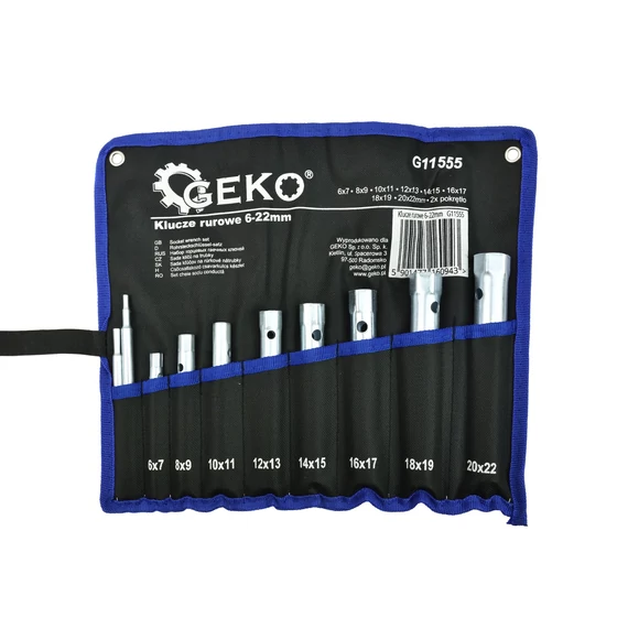 Geko csőkulcs készlet 6-22mm