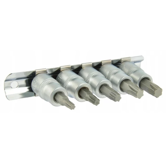 Geko Torx bitfej készlet, T25-50, 3/8", CrV, 5 részes