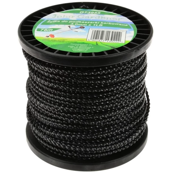 Geko John Gardener fűnyíró damil, csavart, 3mm, 78m