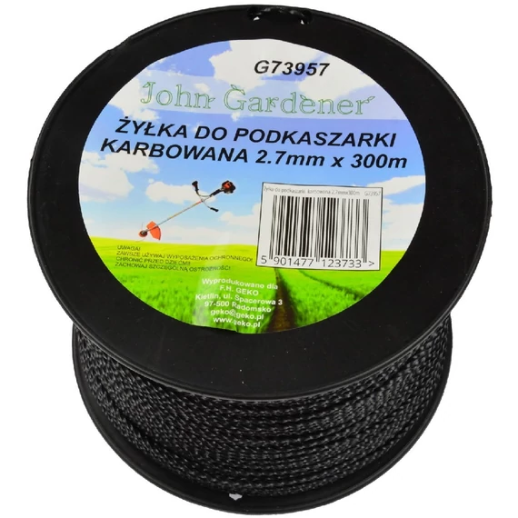 Geko John Gardener fűnyíró damil, hullámos, 2.7mm, 300m