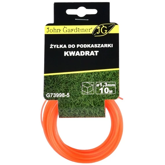 Geko John Gardener fűnyíró damil, négyzet, 1.3mm, 10m