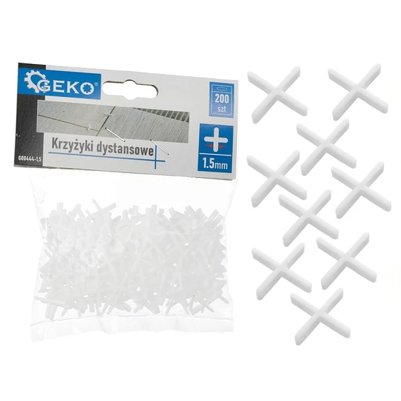 Geko távtartó keresztek 2mm, 200db