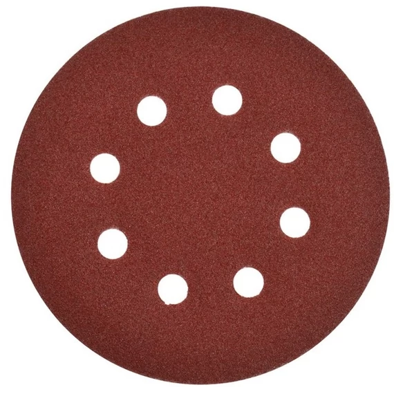 Geko csiszolókorong, 8 lyukas, tépőzáras, 190mm, P240, 10db