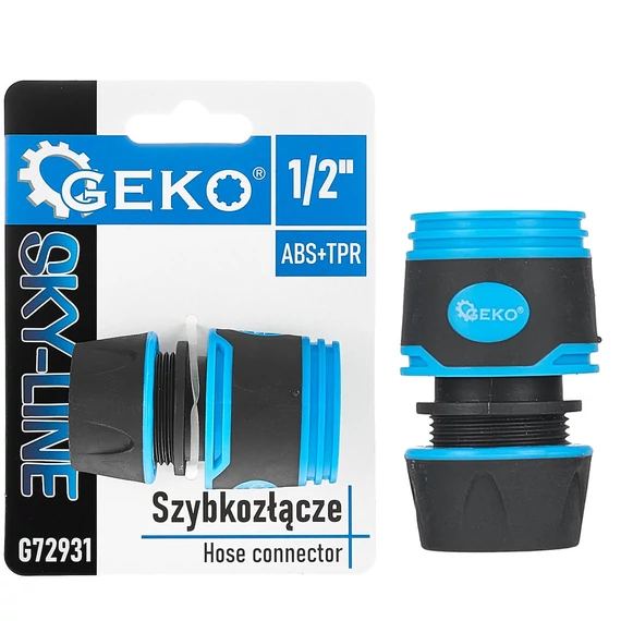Geko Sky-Line gyorscsatlakozó locsolótömlőkhöz, 1/2"