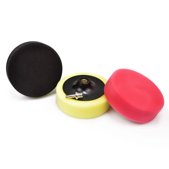 Geko polírozó szivacs készlet, M14, 150mm, 3 darabos