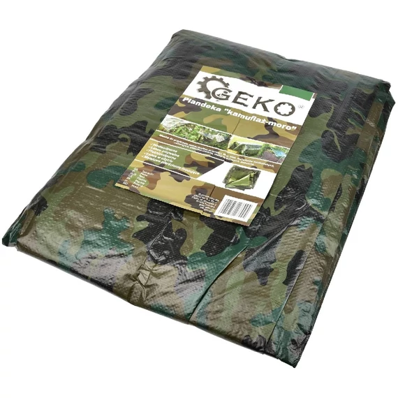 Geko takaróponyva, terepszínű, 5.49x10m