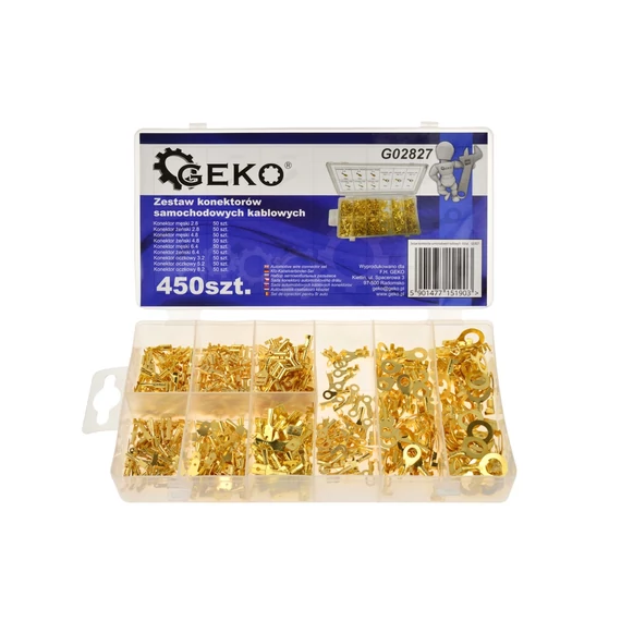 Geko kábel csatlakozó készlet 450db-os