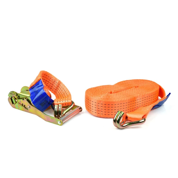 Geko racsnis rögzítőszíj J horgokkal 50mmx14m, 5t
