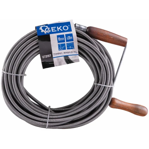Geko csőtisztító spirál, 10mm, 20m