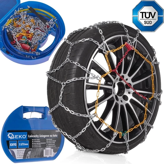Geko hólánc készlet autókerékhez, KN90, 3.5/12mm