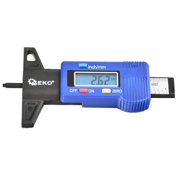 Geko digitális abroncs futófelület mélységmérő, 0-25.4mm