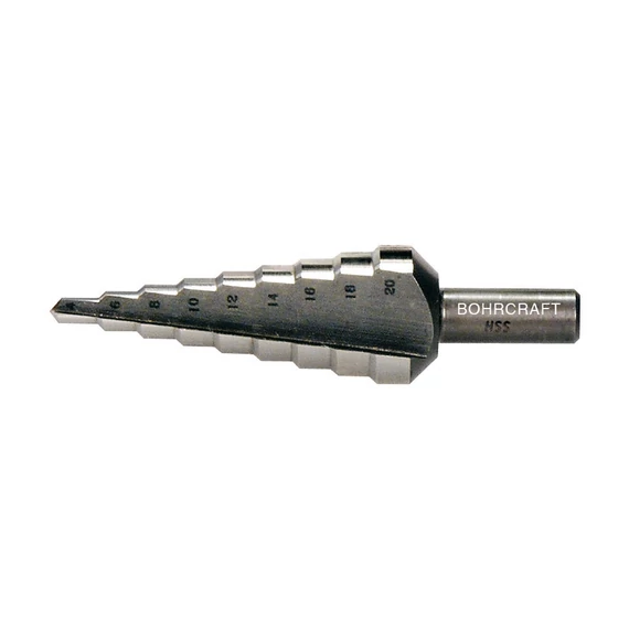 BOHRCRAFT lépcsős lemezfúró HSS 4-30/2mm 14 lépcsős No.3A