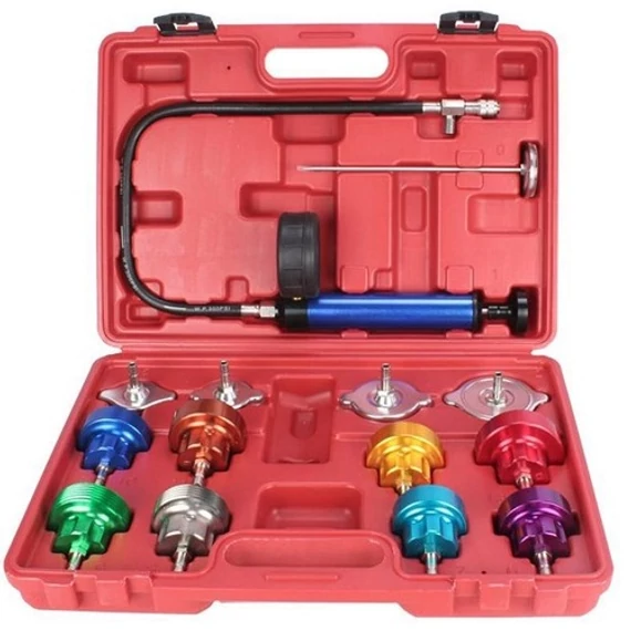 Geko hűtőnyomásmérő készlet 14db-os