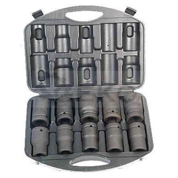 Gépi dugókulcs készlet 1" 10db, 17-41mm