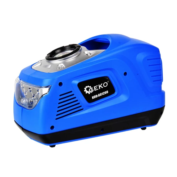 Geko mini légkompresszor zseblámpával, 100W, 0-7bar