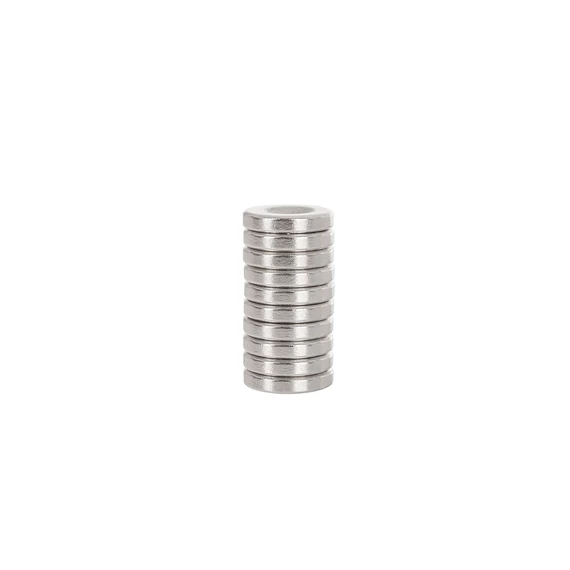 Geko neodímium mágnes csavarlyukkal, 14x3mm, 10db-os
