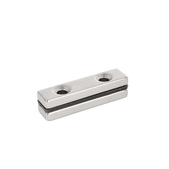 Geko neodímium mágneslap csavarlyukkal, 40x10x5mm, 2db-os