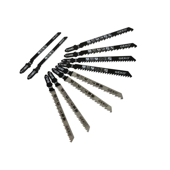 Dekopír fűrészlap készlet, HSS, 10db