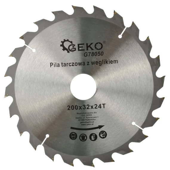 Geko vágókorong fához, 200x32mm, 24T