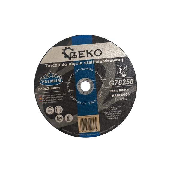 Geko Premium vágótárcsa fémhez, 125mm