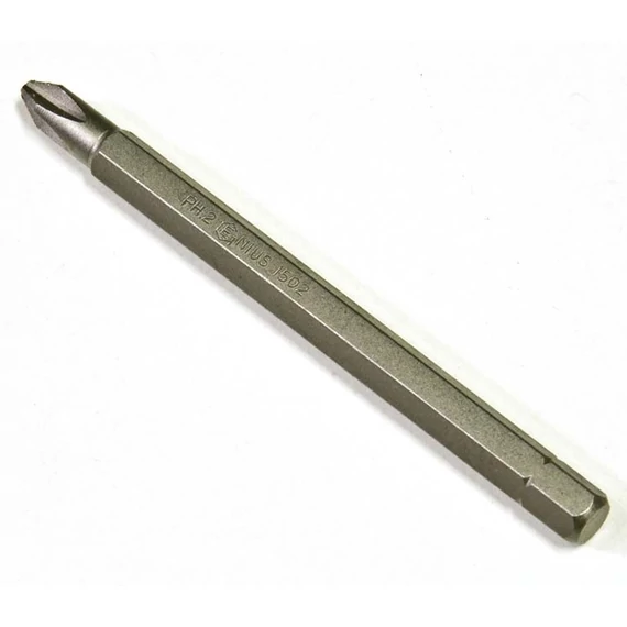 Genius Tools csillagfejű (Ph, kereszthornyú) bit, #2-es, 88mm, 1/4"