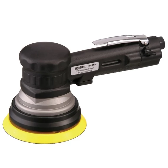 Genius Tools pneumatikus (levegős) rezgő csiszoló, kerek 125mm