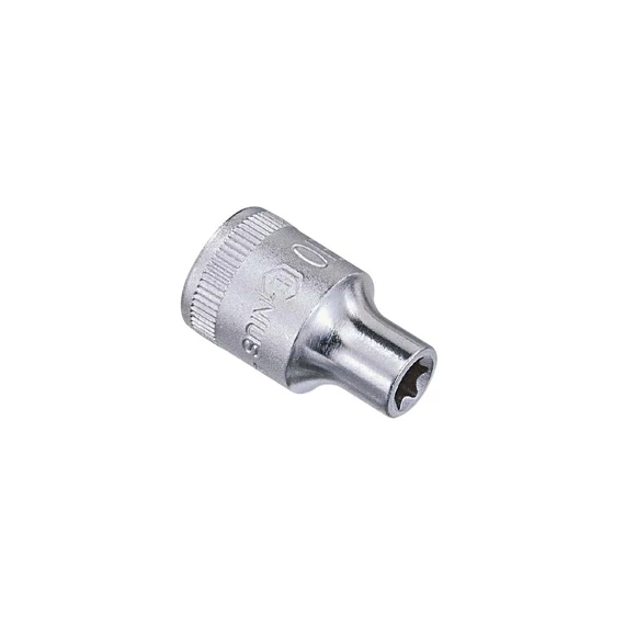 Genius Tools torx (belső) crowafej, E-12, 3/8"