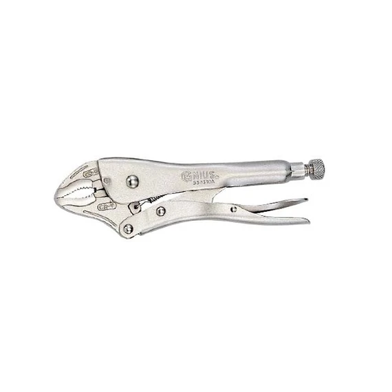 Genius Tools patentfogó (gripp, blitzfogó), ívelt pofájú, 7&quot;