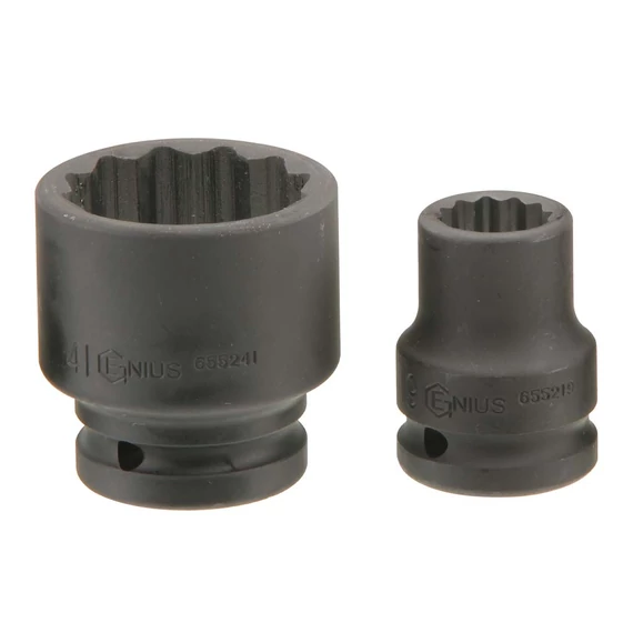 Genius Tools keskenyített hosszú légkulcsfej 33-as, 12-lapos, metrikus 3/4&quot;