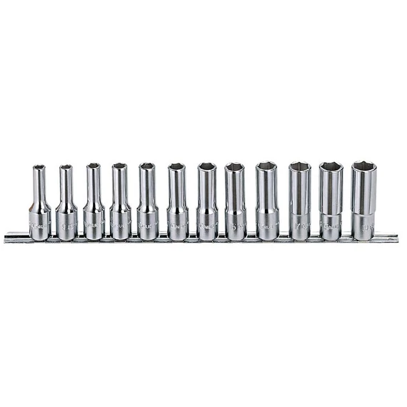 Genius Tools crowafej készlet, hosszú, colos 1/2", 12 db-os