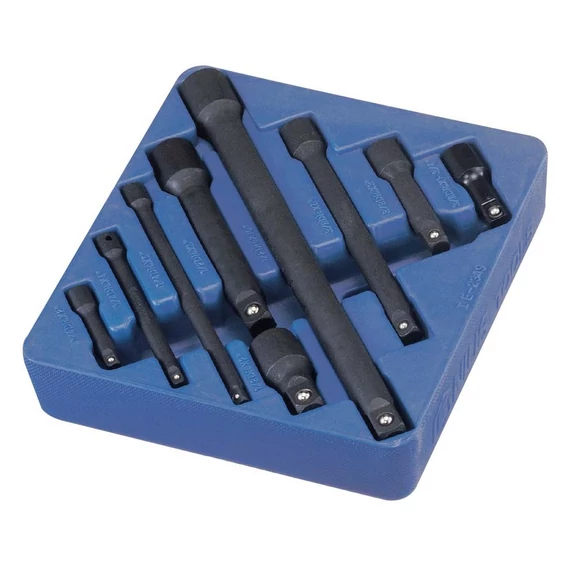 Genius Tools hosszabbító szár készlet légkulcshoz, 1/4" 3/8" 1/2", 9 db-os