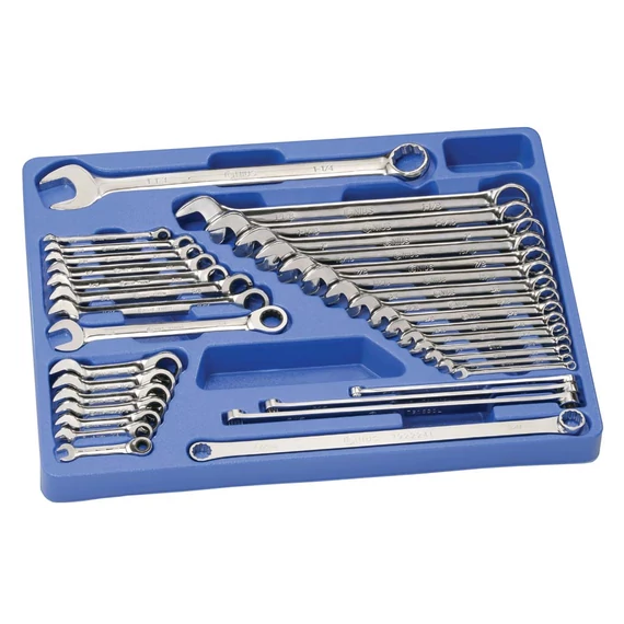 Genius Tools csillag-villás és csillagkulcs készlet, 1/4&quot; - 1-1/4&quot;, 35 db-os