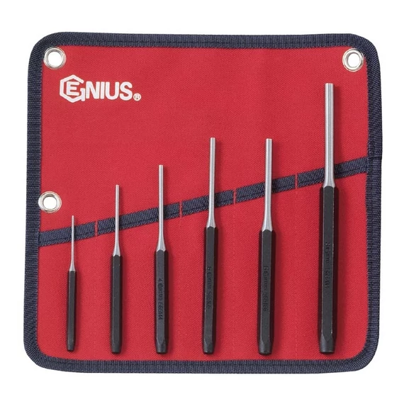 Genius Tools kiütő készlet, metrikus, 6 db-os