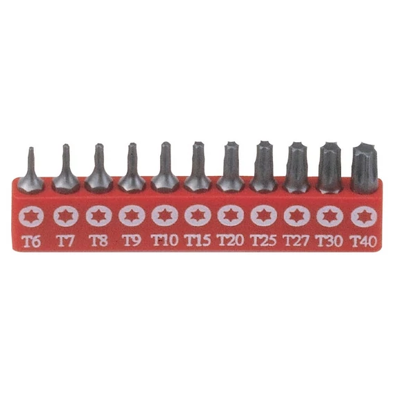 Genius Tools bit készlet, T-torx (külső), 11 db-os