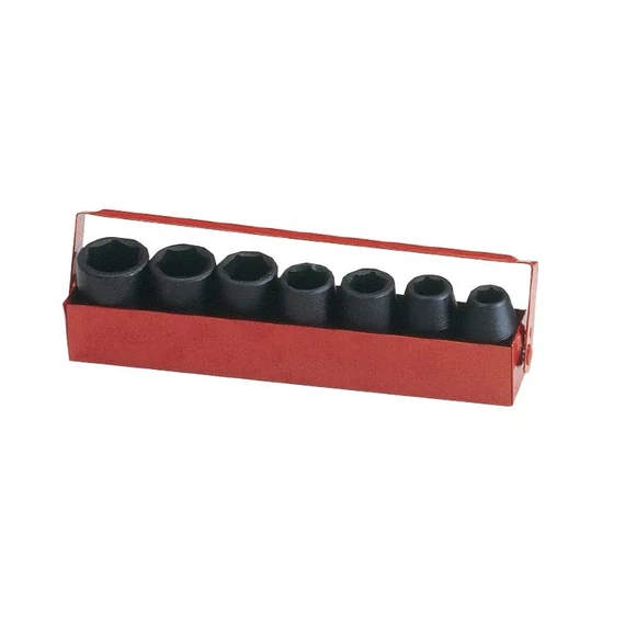 Genius Tools légkulcsfej készlet, metrikus 1/2&quot;, 7 db-os