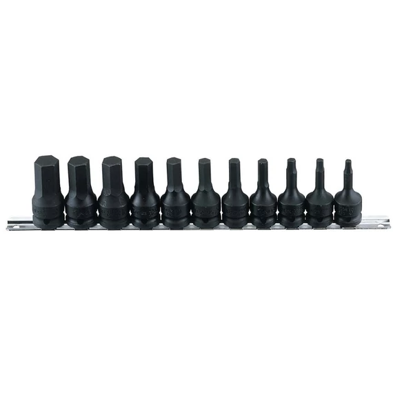 Genius Tools légkulcsfej készlet, imbusz, metrikus 1/2", 11 darabos