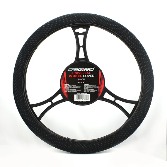 Kormányvédő masszírozó golyókkal, HVA005, csúszásmentes, fekete, 38cm