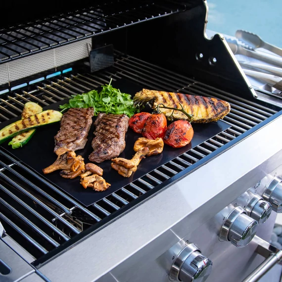 Tapadásmentes grill sütőlap, sima felületű, 400x330mm